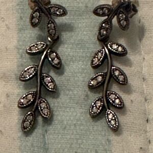 Pandora Silver Leaf Earrings